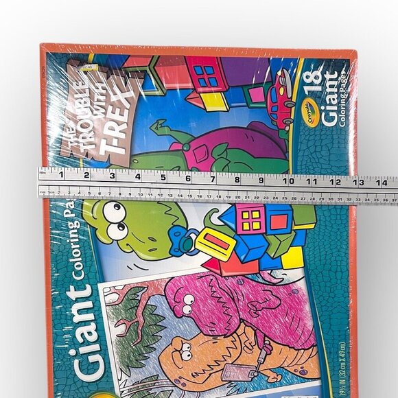 Melissa & Doug 10 Jumbo Triangular Crayons & Crayola Giant Coloring Pages Set - Picture 8 of 10